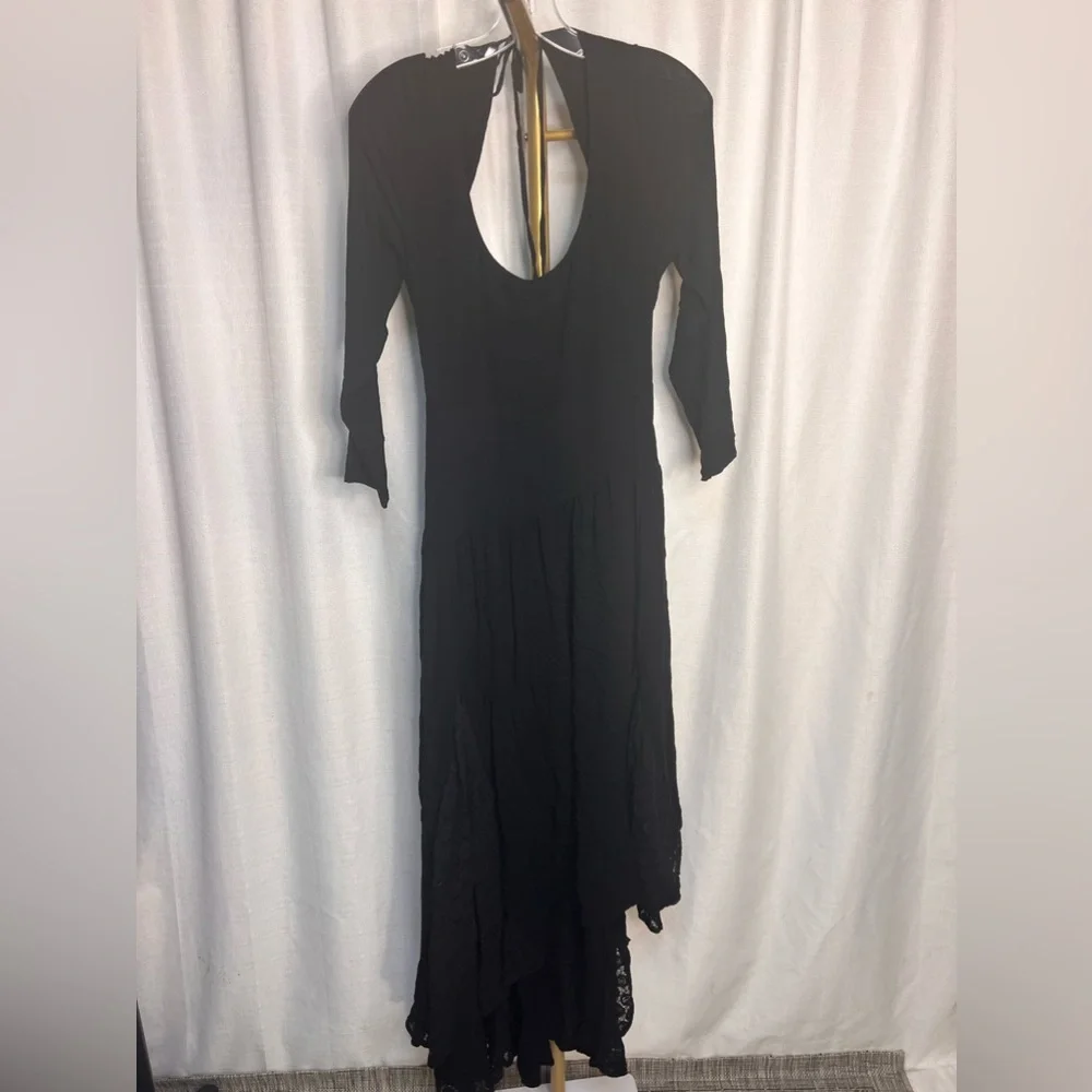 Free People Sea Me Maxi Dress in Black - Picture 3 of 6